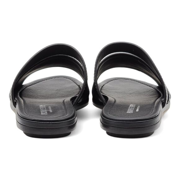 Burberry Honour Canvas and Leather Flat Sandals in Black $680 - Picture 5 of 8